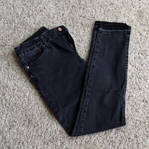 EXPRESS Black Women's Raw Edge Flexx Skinny Jeans Size M 6/8